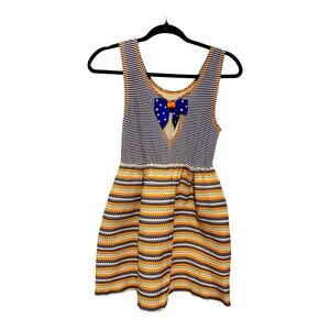 Bonnie Jean Girls 14 Striped Sleeveless Bow Summer Dress